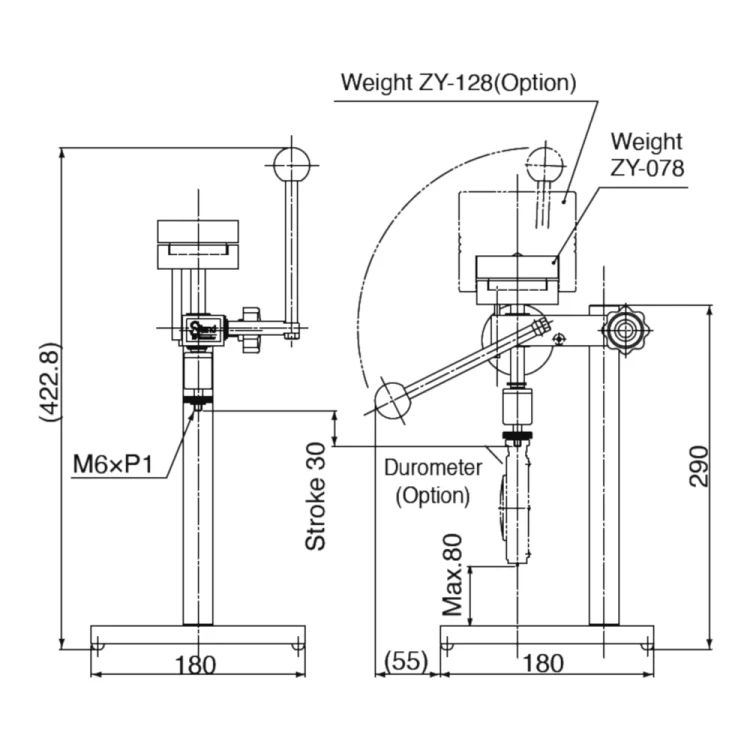 Statyw do twardościomierzy (durometrów) Teclock (GS-615)