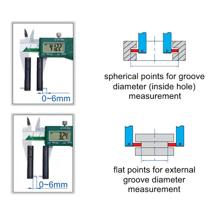 Zestaw akcesoriów Insize do suwmiarek 0-150 i 0-200 mm (6144)