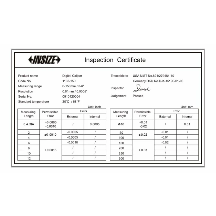 Suwmiarka cyfrowa Insize 0-300 mm; 0-12" (1108-300)