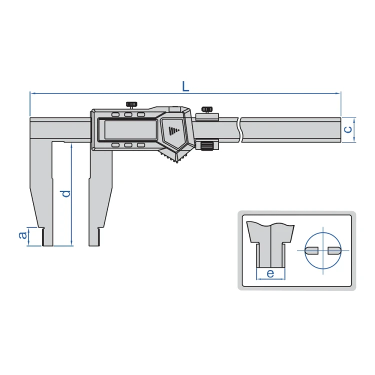 Suwmiarka cyfrowa Insize 0-500 mm; 0-20" (1106-502)