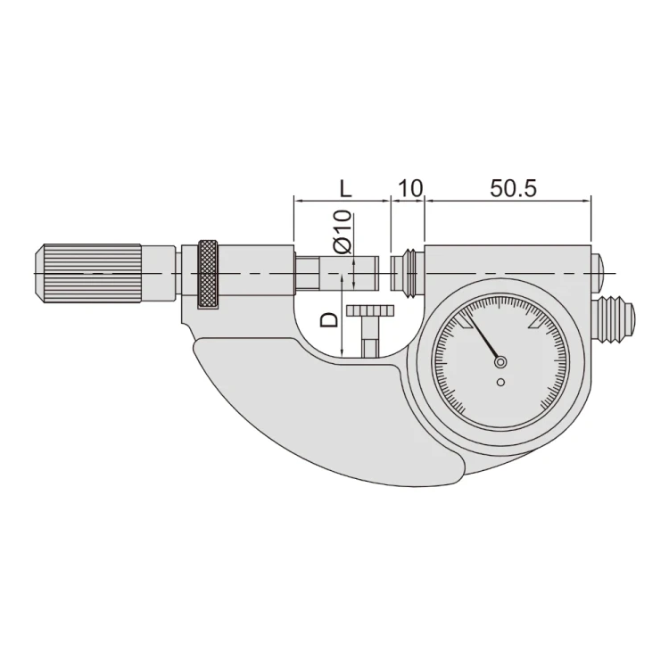 Transametr (pasametr) Insize 0-25/0,001 mm (3334-25)