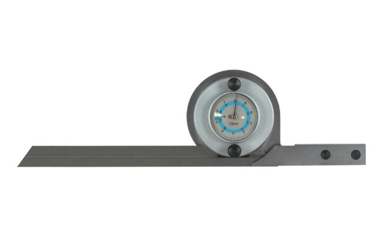 Kątomierz uniwersalny MKMb 0-360°/5' zegarowy