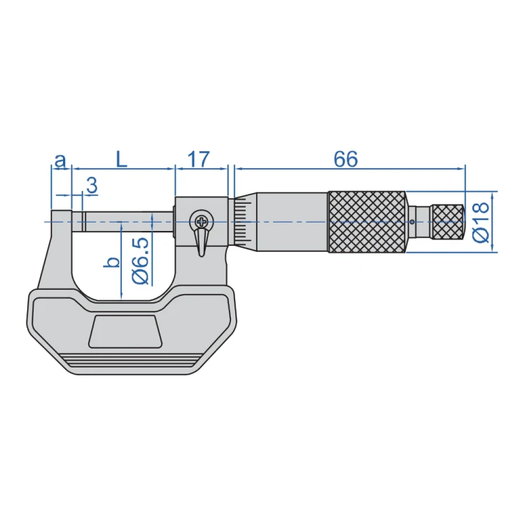 Mikrometr zewnętrzny Insize 125-150/0,01 mm (3202-150A)