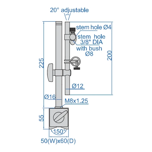 Statyw magnetyczny Insize 800 N (6202-80)