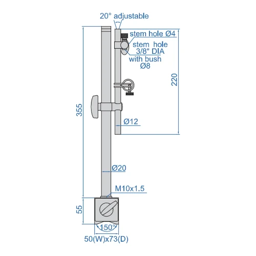 Statyw magnetyczny Insize 1000 N (6202-100)