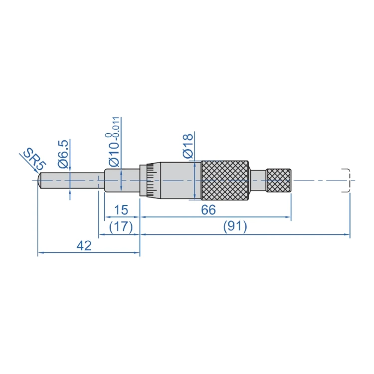 Głowica mikrometryczna Insize 0-25/0,01 mm (6381-25WS)