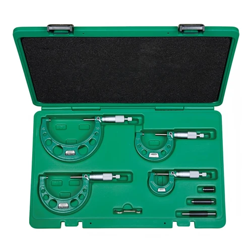 Zestaw mikrometrów zewnętrznych Insize 0-100/0,01 mm (3203-1004A)
