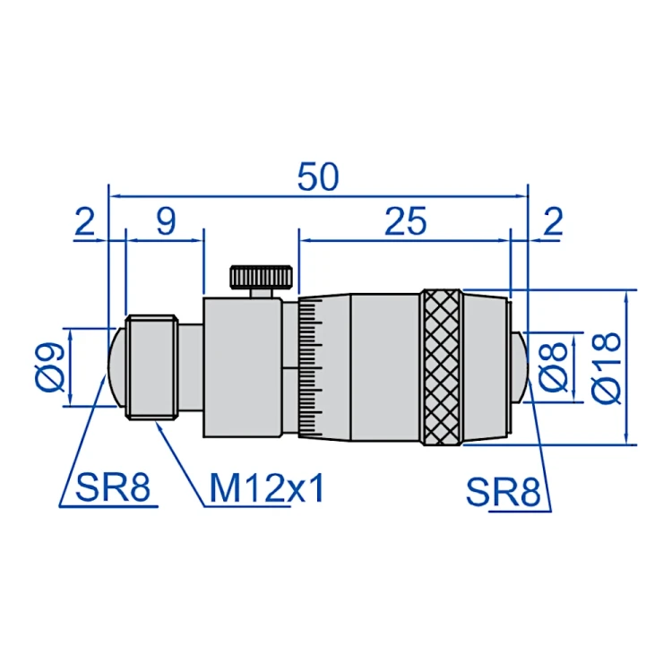 Średnicówka mikrometryczna Insize 50-600/0,01 mm (3222-600)