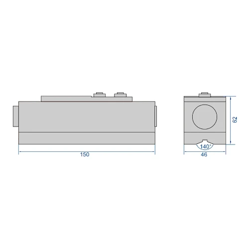 Poziomnica cyfrowa, prosta Insize 150/0,01 mm (4950-1)