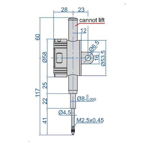 Czujnik cyfrowy Insize 25,4/0,001 mm; 1/0,00005" (2103-25)