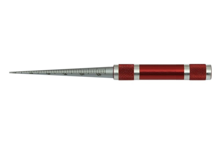 Stożek pomiarowy (sprawdzian stożkowy) 1-6,5 mm/0,1 mm