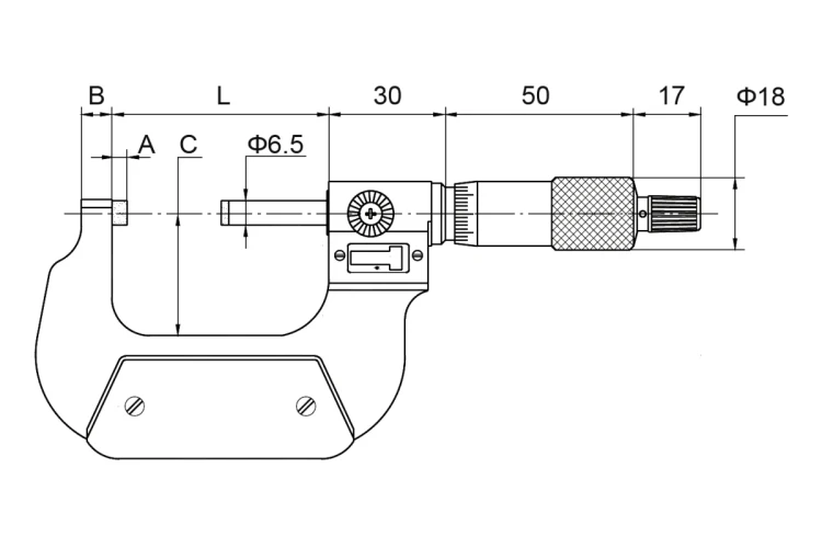Mikrometr zewnętrzny (z licznikiem) QLR 0-25/0.01 mm