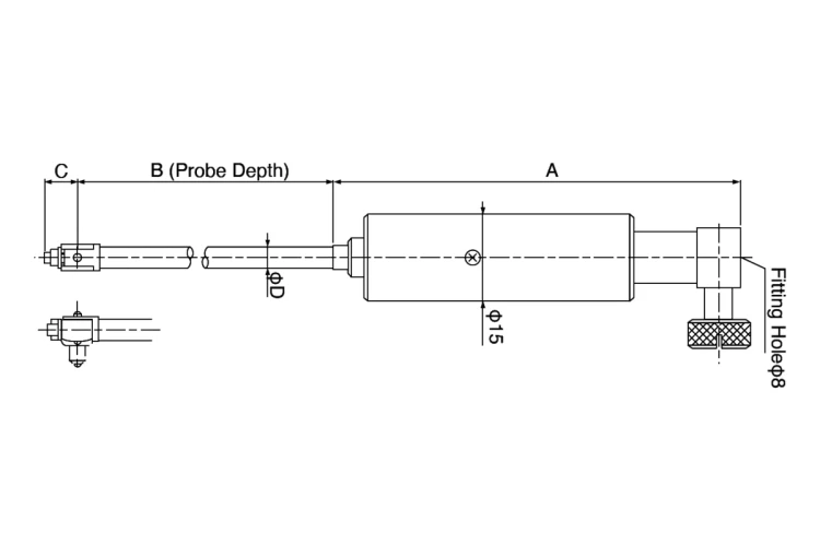 Średnicówka czujnikowa 2-punktowa Teclock 6-10 mm (CN-10)
