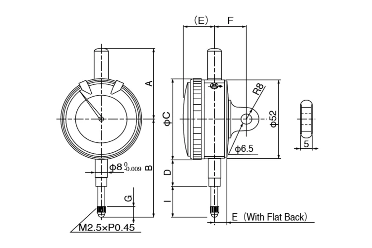 Czujnik zegarowy zębaty Teclock 10/0,01 mm (TM-110)